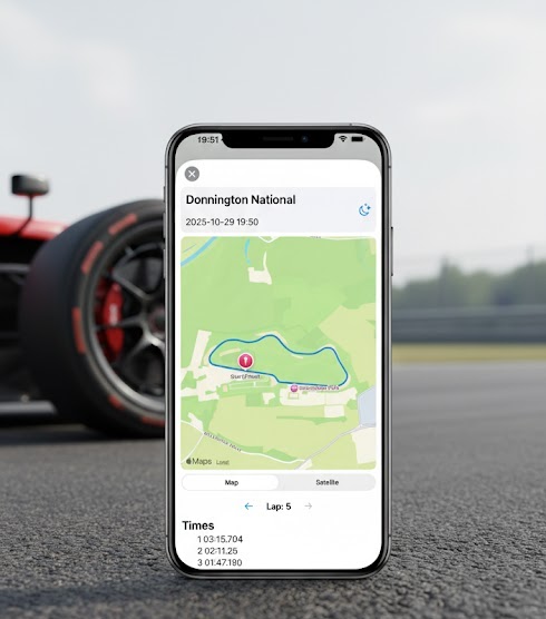 Track-d App Lap Timer Screenshot
